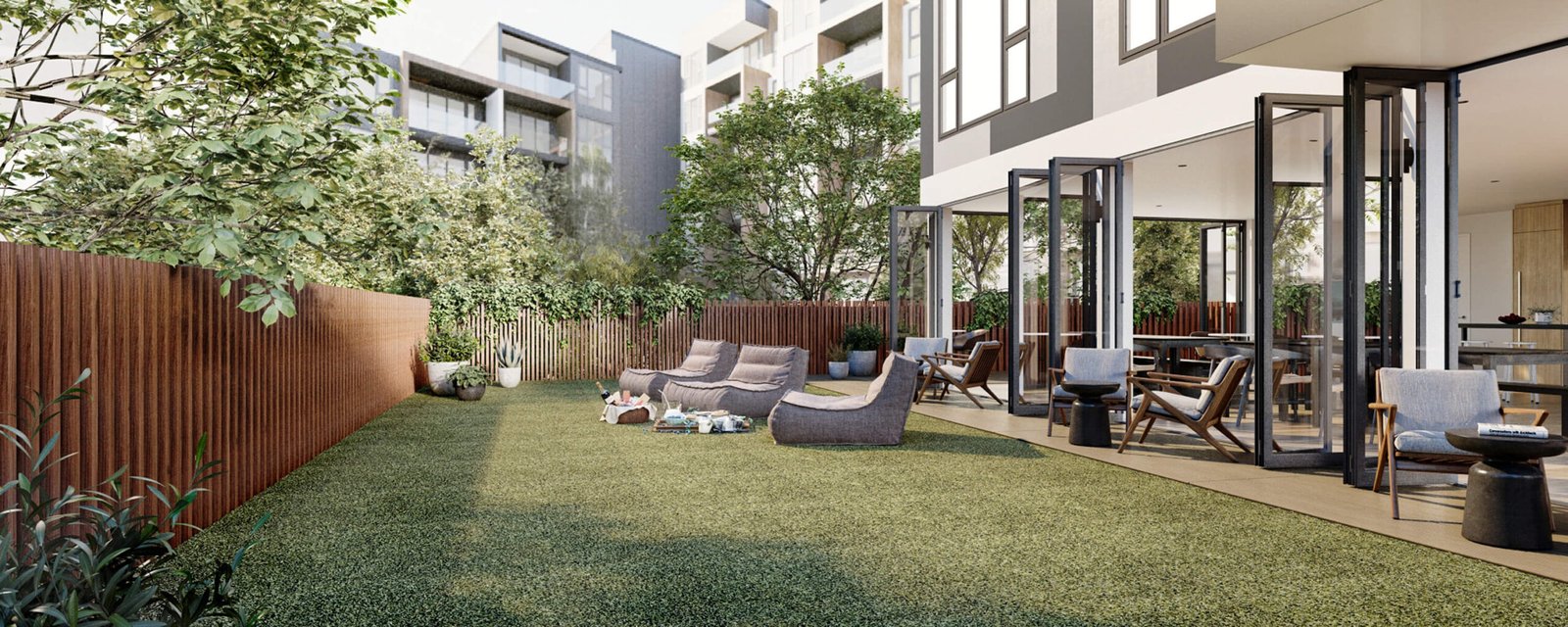 Garden - Elevation Northcote Apartments
