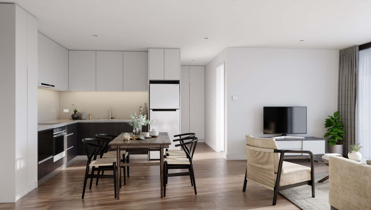 Apartment interior view - Elevation Northcote Apartments