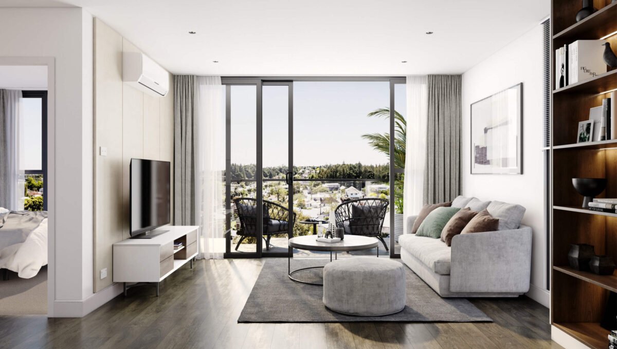 Balcony view - Elevation Northcote Apartments